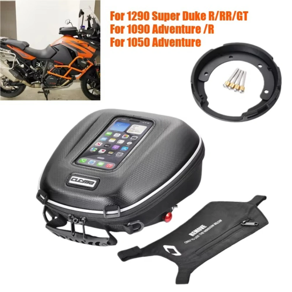 Motorcycle Tank Bag For 1290 Super Duke R RR GT 1050 1090 Adventure R Waterproof Luggage Quick Lock Ring Parts Tool Bag Backpack