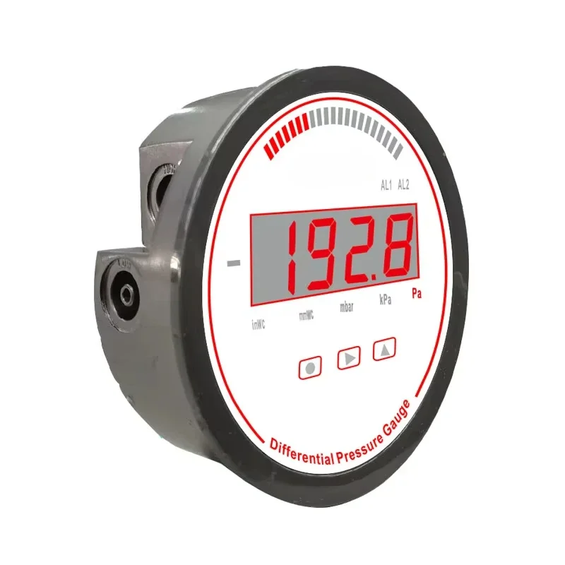 Digital Multi-Function Relay and Buzzer Differential Pressure Transmitter Type Digital Pressure Gauges