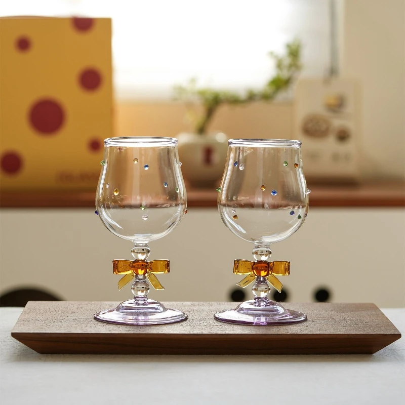 Wind wine glass gift box high value high borosilicate glass red wine glass gift housewarming birthday gift