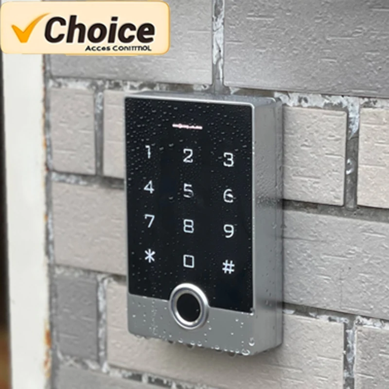 Support Tuya App Smart WiFi Access Control System with Fingerprint/RFID/Keypad, Waterproof Door Opener & App Control for