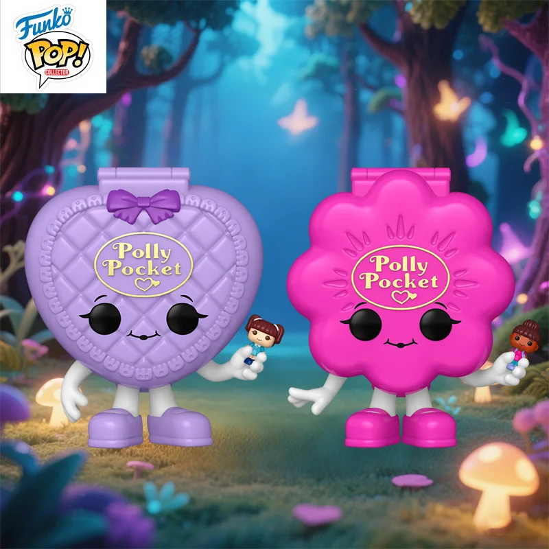 

Funko Pop! Polly Pocket Flower Heart Shell Collectible Figure - Cute Doll Ornament Gift Toy