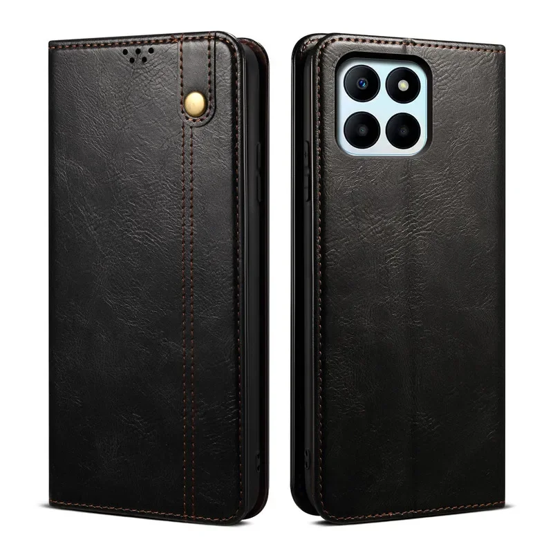 Portemonnee-hoesje voor Honor 400, magnetisch, schokbestendig PU-leren