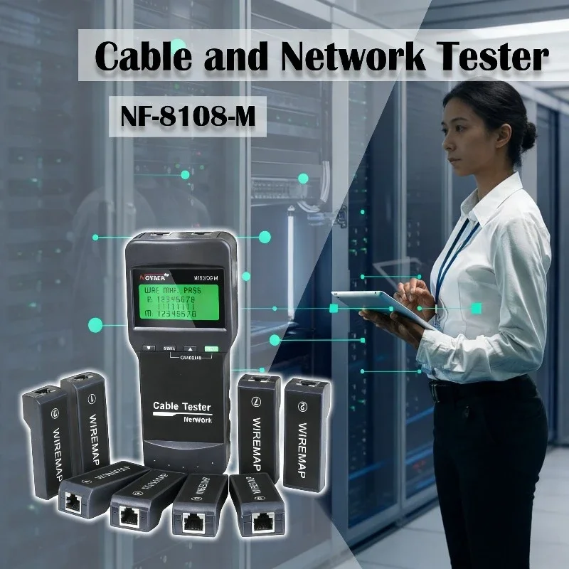 NOYAFA Professional Network Wire Tester 1000M Cable Length Test Breakpoint Detection Tool （NF-8108M）