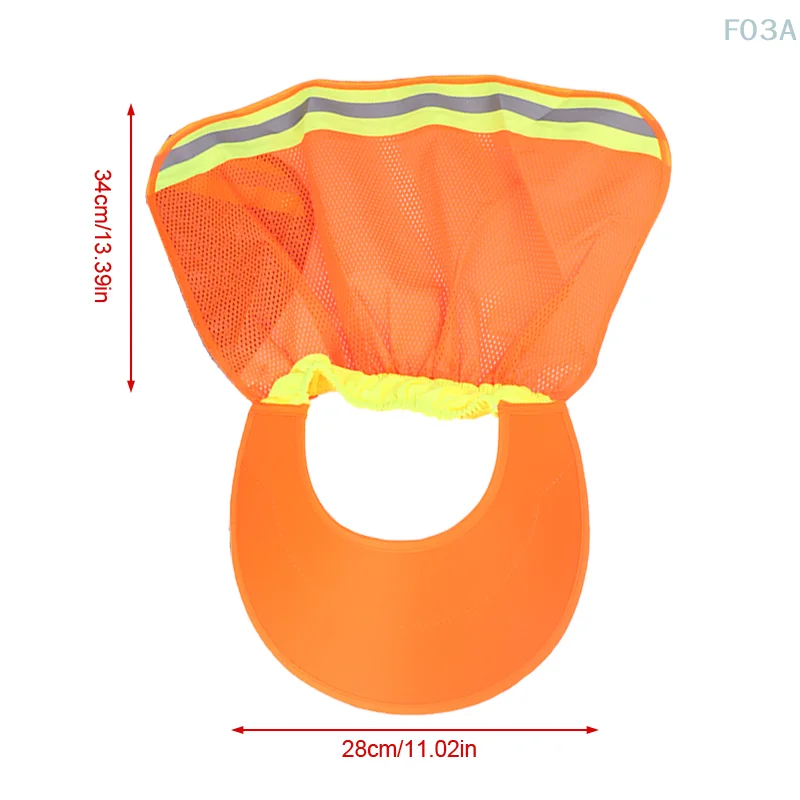 Summer Hard Hat Sun Shield Hard Hat Visor Hard Hat Neck Shield Reflective Stripe Hard Hat Accessories For Outdoor Worker