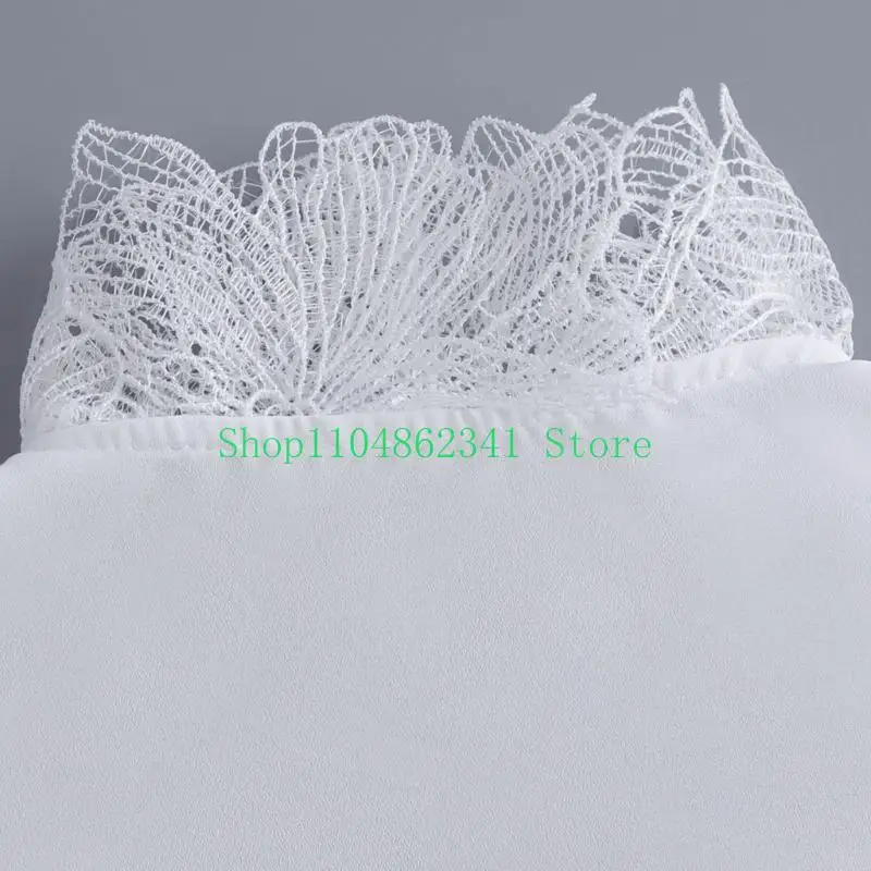 652f-lace-faux-collar-with-elastic-arm-cuffs-sleeves-comfortable-clothing-accessory