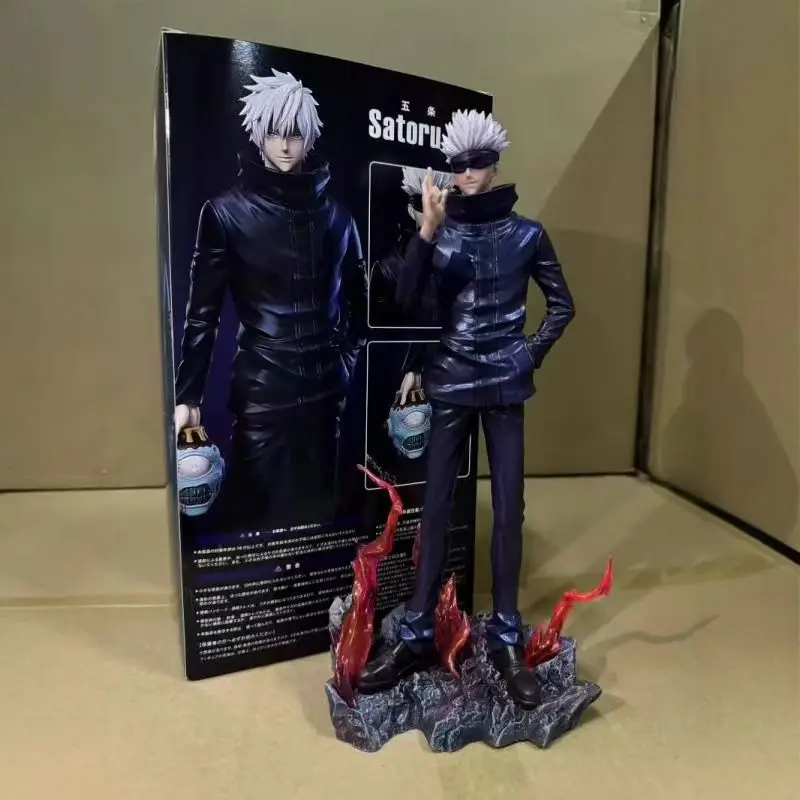 

Jujutsu Kaisen 33cm/12.99nch Satoru Gojo Meteor Boomerang Ninja Assassin PVC Both ends Handsome Action Figures Battle Toys Gifts