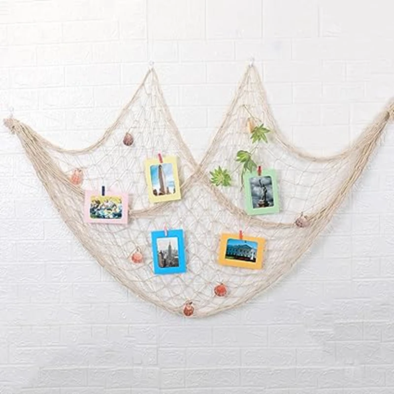 شبكة صيد السمك البحر الأبيض المتوسط ، خلفية الحزب ، حبل شنقا ، سهلة التركيب