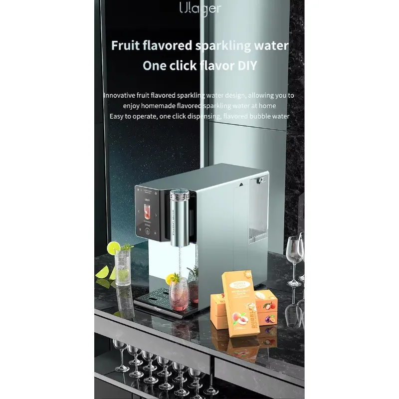 Electric Household Countertop Easy Operate One Click Dispensing Flavored Bubble Water Innovative Fruit Flavor Sparkling