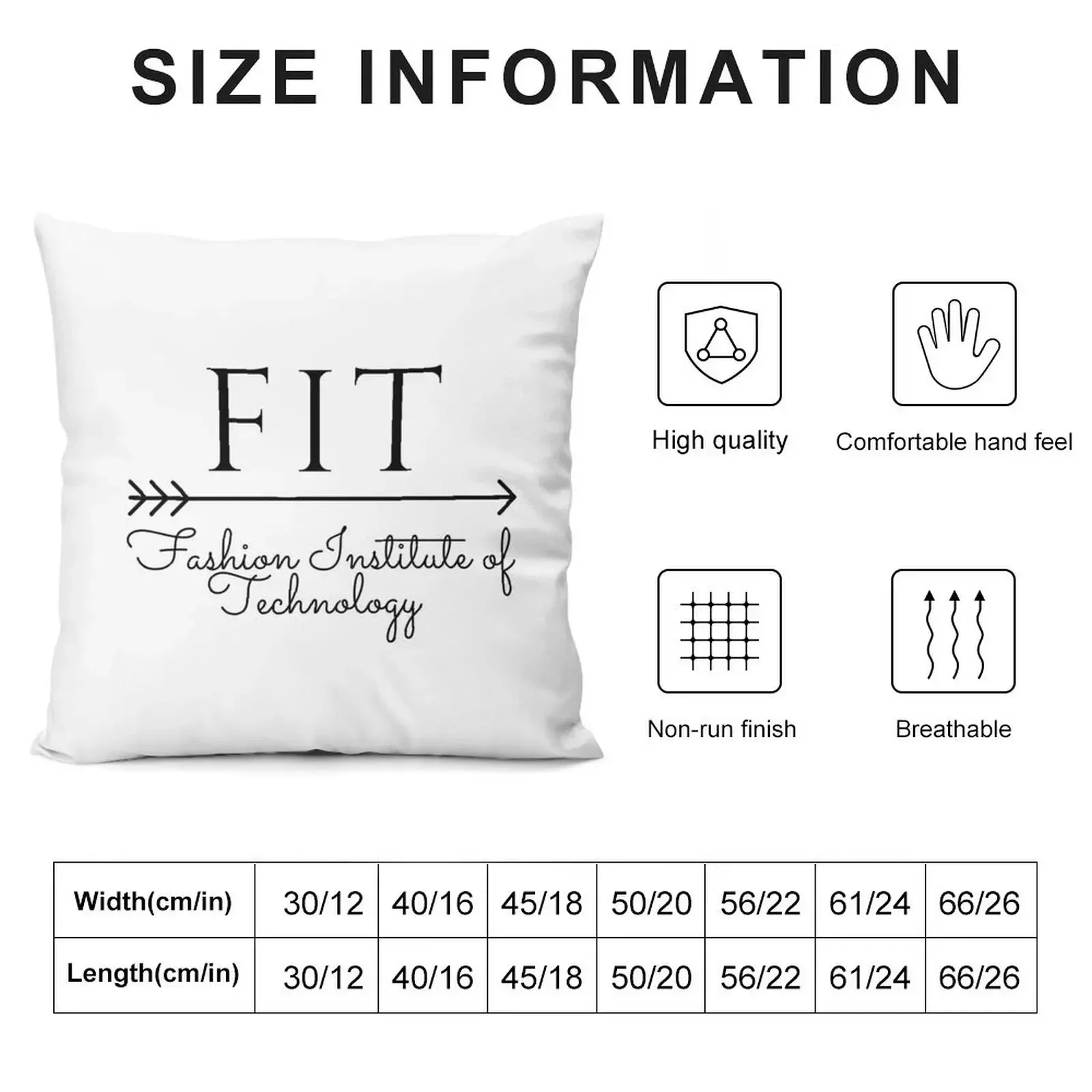 FIT Fashion Institute of Technology Throw Pillow christmas pillow case Christmas Pillow Cases