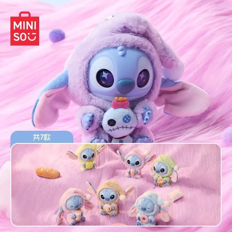 Stitch, a trendy toy, wants to take a bite even if he's tired. Series: Vinyl plush blind box, Handheld ornaments, Plush toys