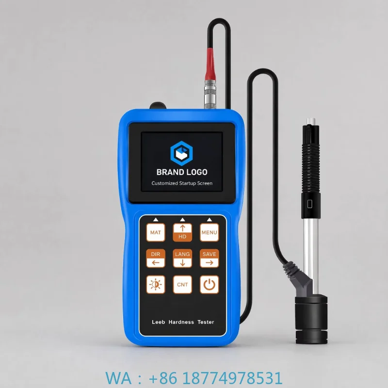 1. High Precision Split Portable Leeb Hardness Testing Instrument Amber Style Color Screen For Full‑scale Hardness Detection