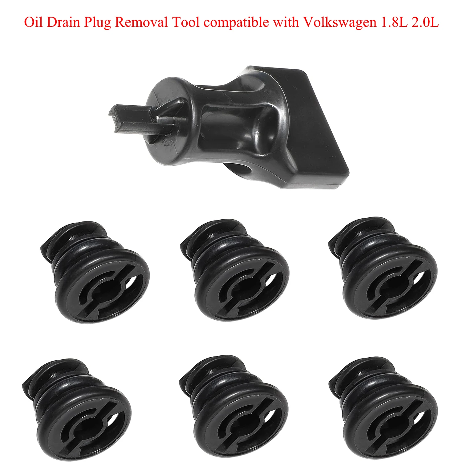 No Leak 06L103801 6 pack Oil Drain Plug Removal Tool For Volkswagen 1.8L 2.0L  Audi Golf Passat