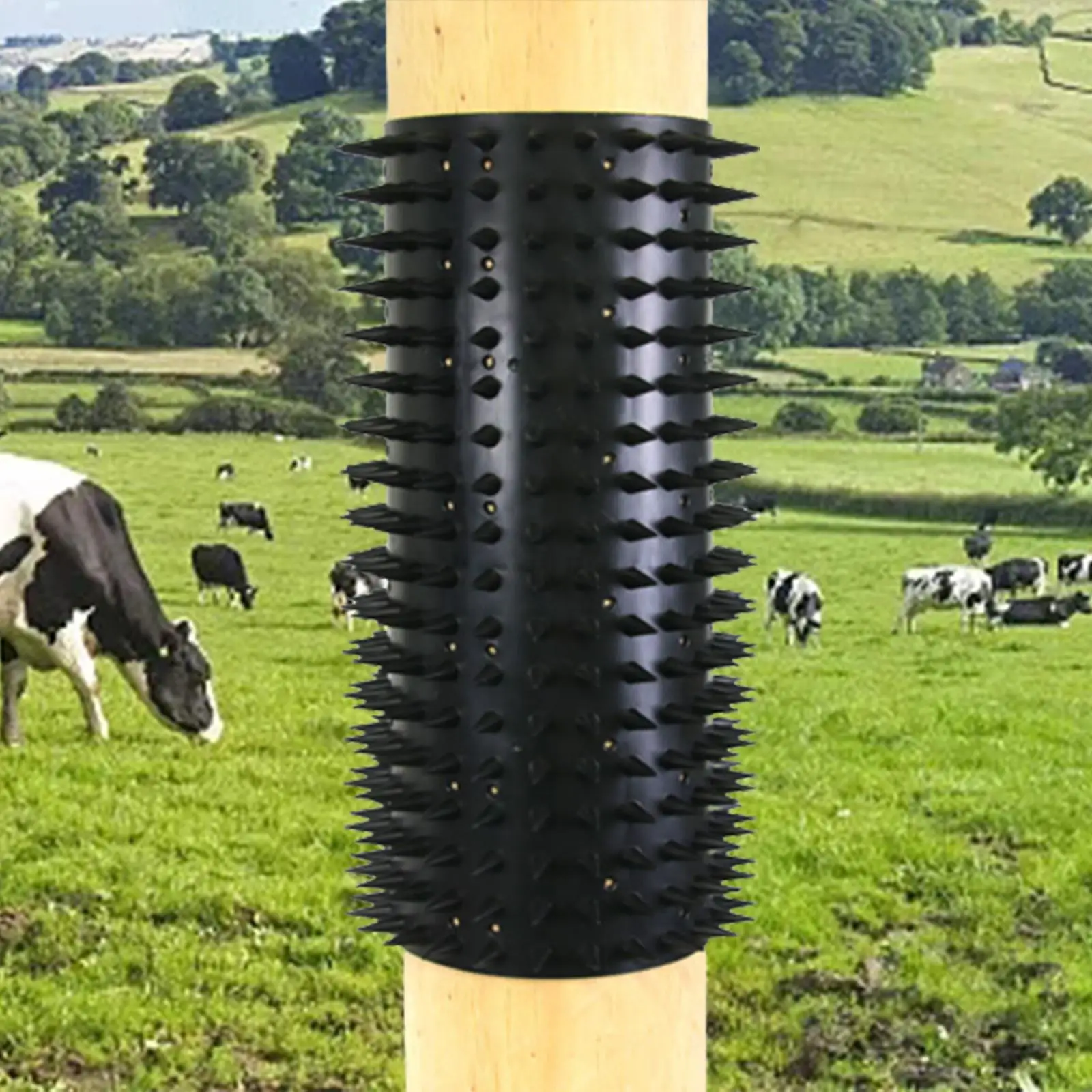 16.54'' Equine Bovine Massage Brush Animal Tickling Artifact Weather Resistant Animal Scratcher for Farm Outdoor Yard Fence