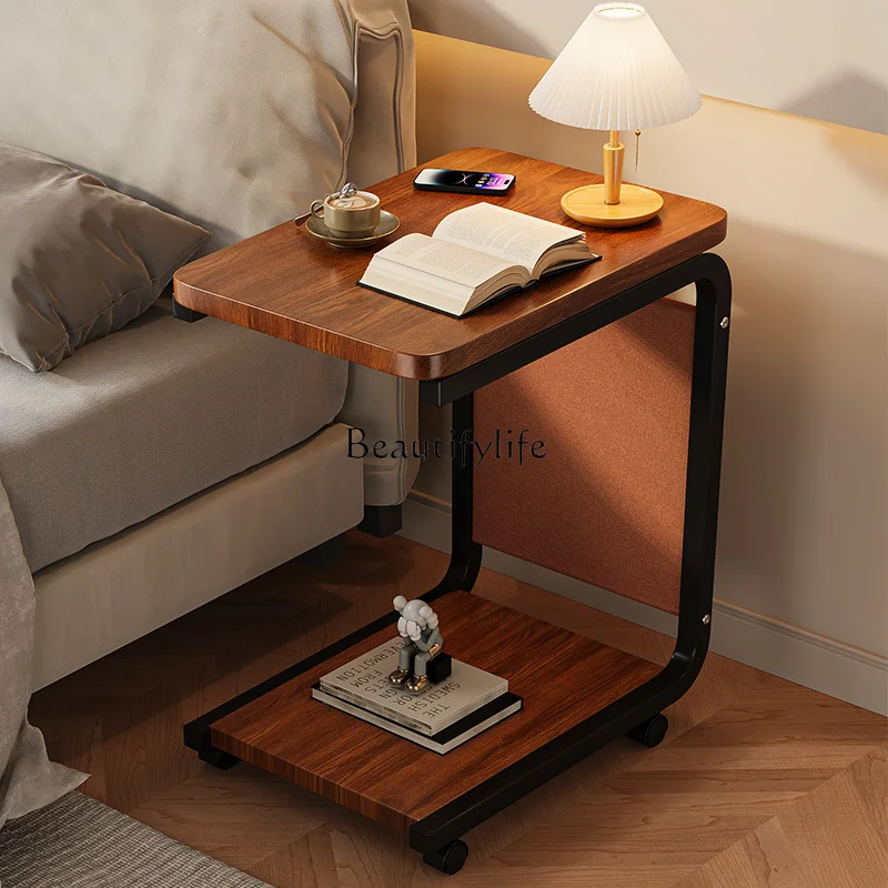 Small bedside table removable household bedroom storage cabinet