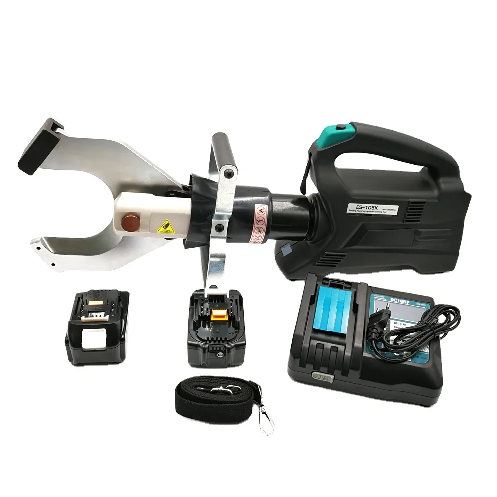 Battery Operated Cable Cutter 105mm BS-105 Solar and Wind Energy System Cordless Powered Cable Cut Machine