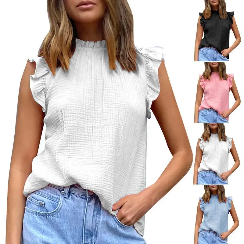 

Женская лоскутная облегающая майка-топ прямого кроя из полиэфирного волокна с кружевом, весенняя мода, однотонная