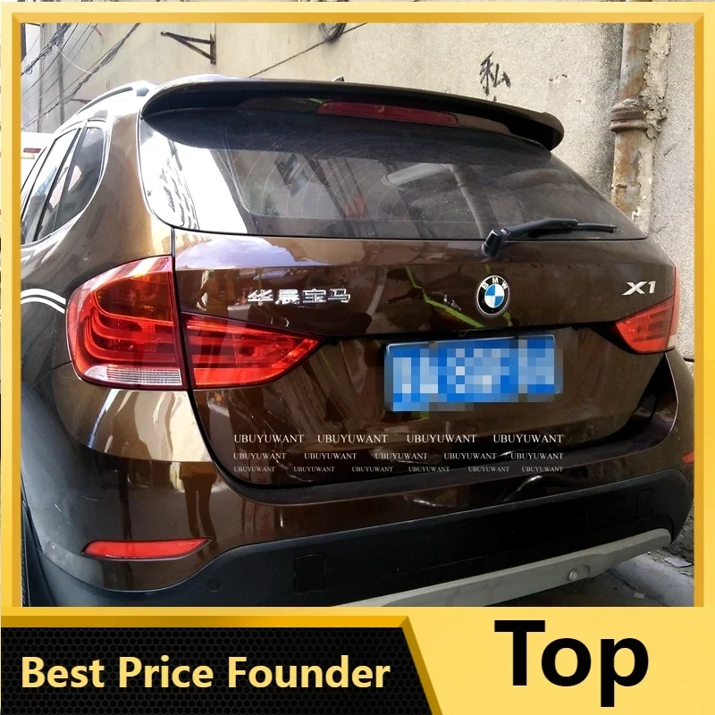 

UBUYWUANT For BMW X1 E84 2010-2015 Roof Spoiler ABS Plastic Unpainted Color Rear Spoiler Wing Trunk Lip Boot Cover Car Styling
