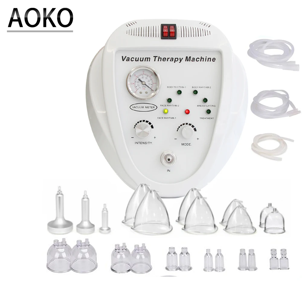 AOKO Vacuum Massage Face Lifting Beauty Machine Breast Enlargement Machine Pump Cup Massager Body Shaping Butt Lifting Device