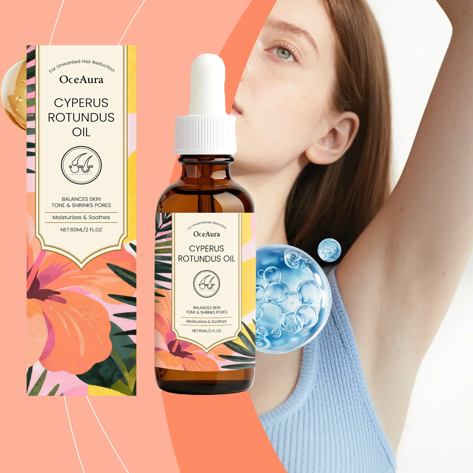 

Hair Growth Inhibitor Hair Removal Soothing Nourishing Reduce Body Hair Armpit Arm Body Intimate Painless Depilatory Care Liquid