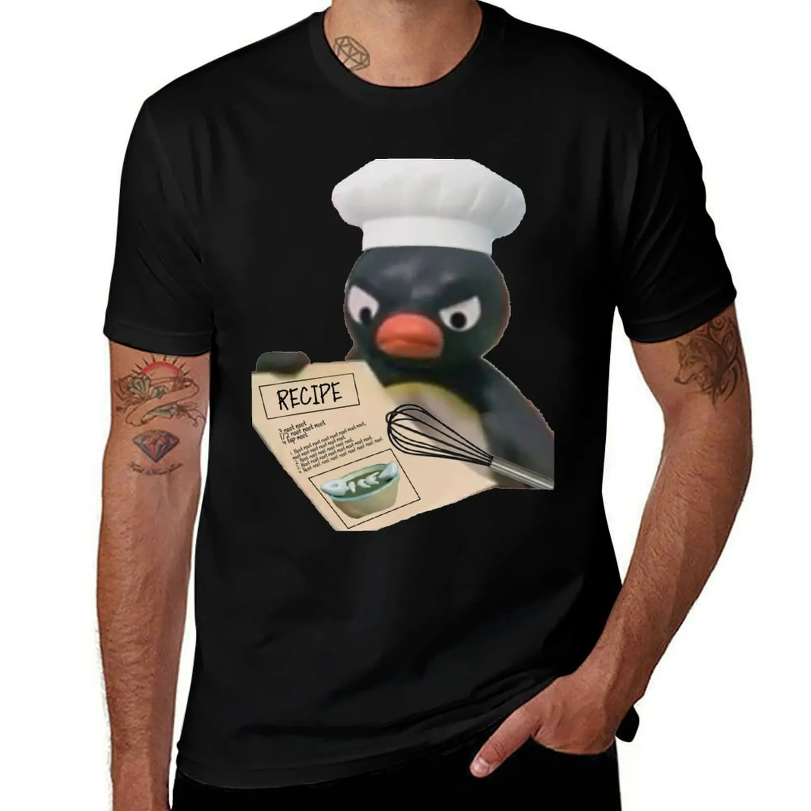 Chef Pingu T-Shirt Comfortable Work Wear Tee