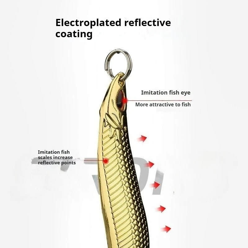 طُعم صيد السمك الدوار المعدني الصلب الناعم لصيد الأسماك في المياه العذبة #3