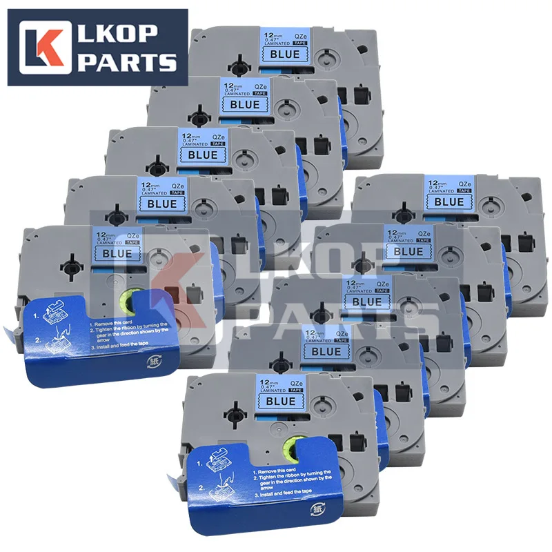 10X 12mm 231 TZ-White-Label Tape 221 211 Laminated Tape 631 431 531 Labeling Ribbon Compatible used for Brother PT-H110 Label Ma