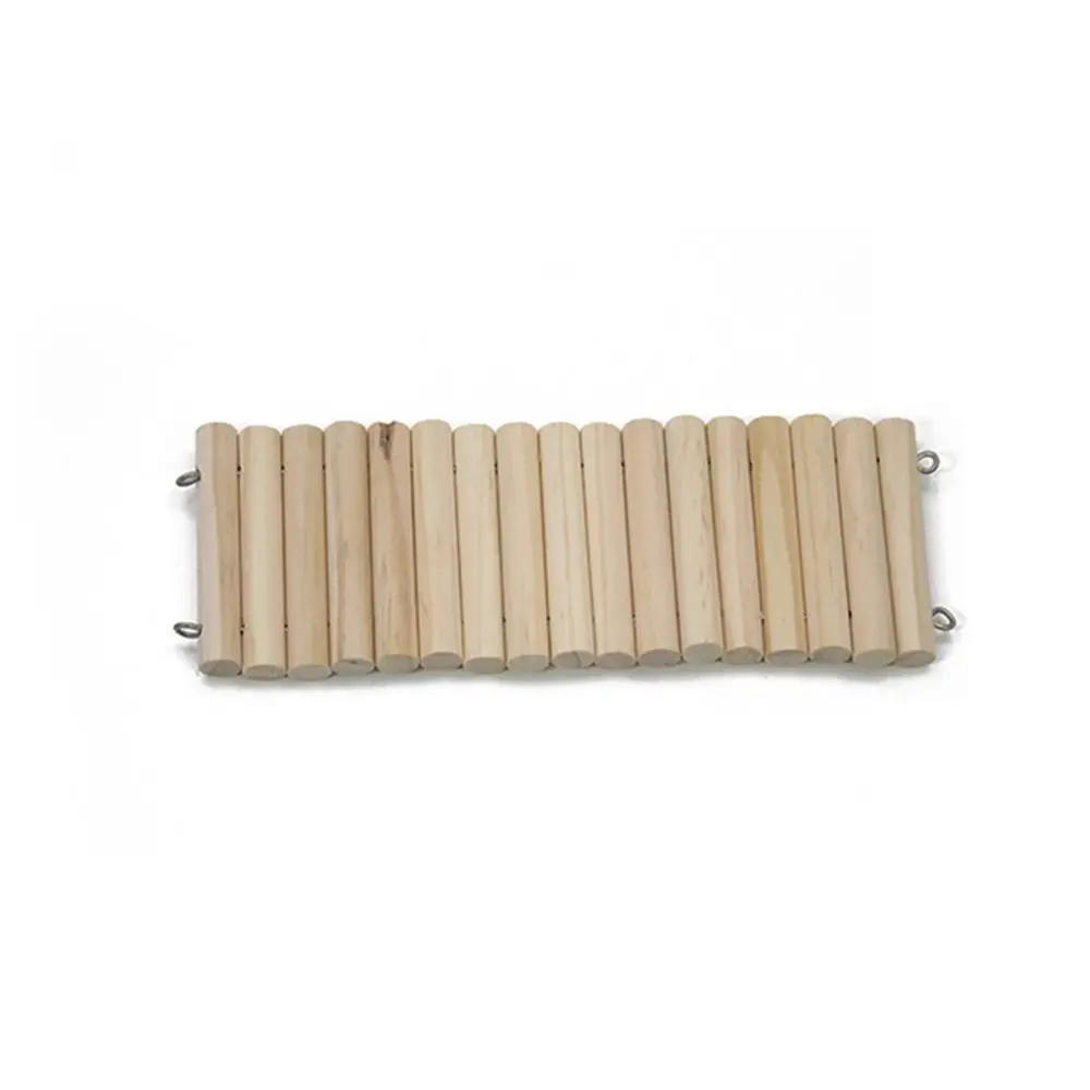 Buigbare Hamster Klimladder Houten Multifunctionele Hamsterhabitat Speelgoedkooi Decoratie Eenvoudig Te Installeren