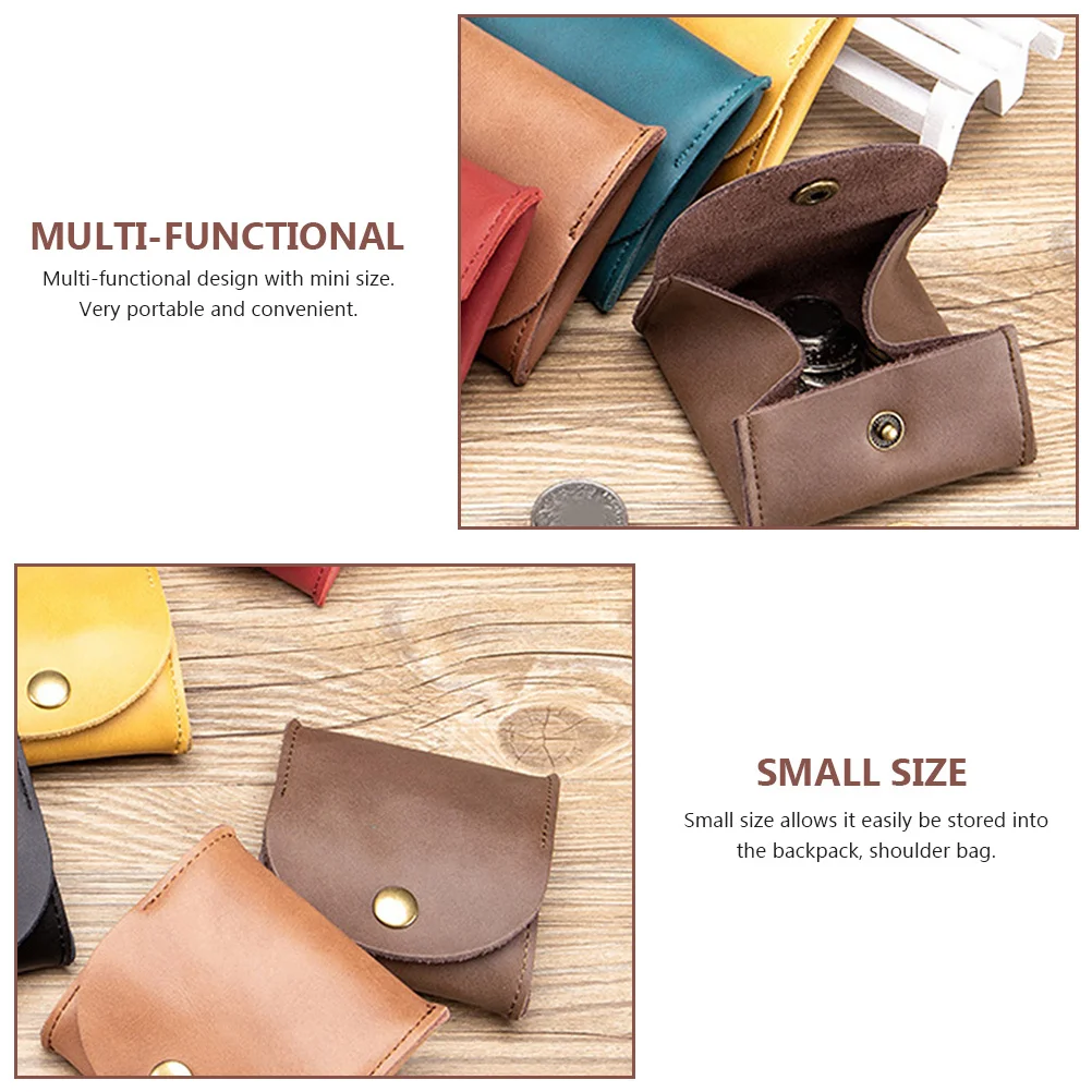 محفظة تغيير صغيرة عصرية للعملات المعدنية، سماعة أذن صغيرة، حقيبة تخزين نقدية، ملمس متين، سطح أملس، محمول متعدد الوظائف