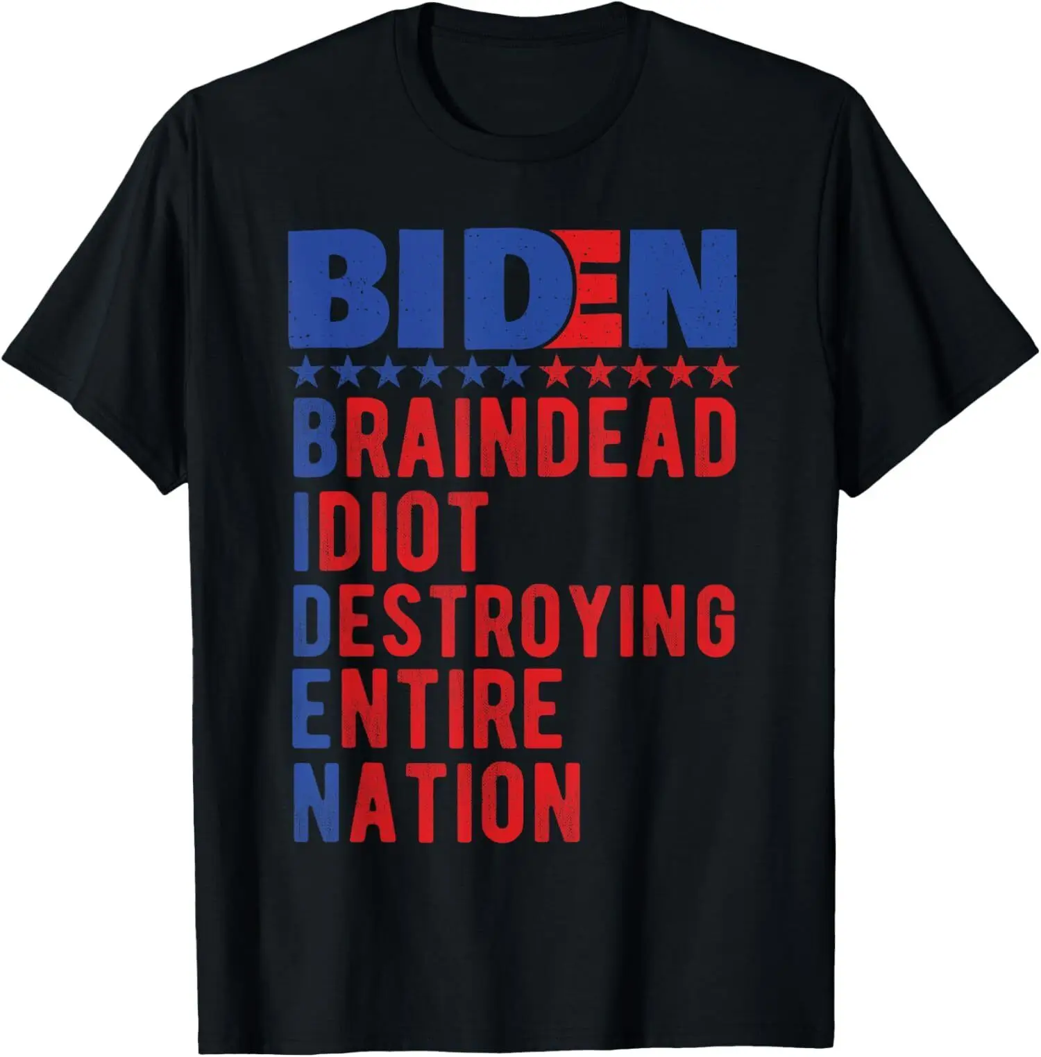 New Limited Anti Biden, Braindead Idiot Destroying Entire Nation T-Shirt