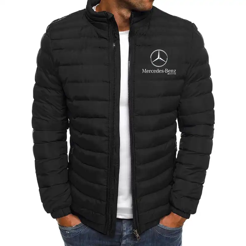 yZ[z2025Mercedes-BenzWinter Short Tiger Head Embroidered Cotton Jacket Korean Style Stylish Thickened Down Cotton Coat Men's