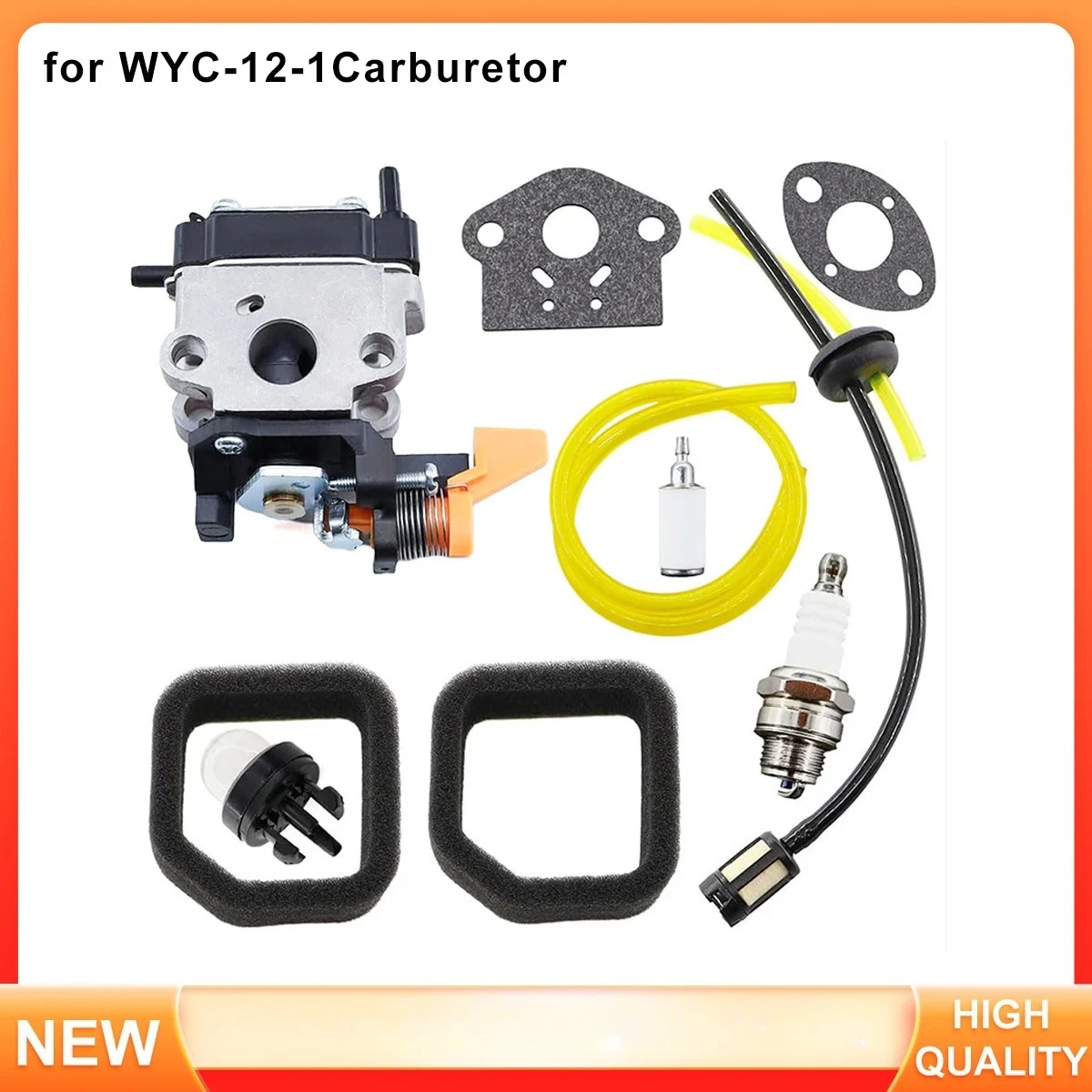 

Комплект карбюратора для триммера Ryobi 08570 RY0851, замена Walbro WYC-12-1, 308028001, 985892001