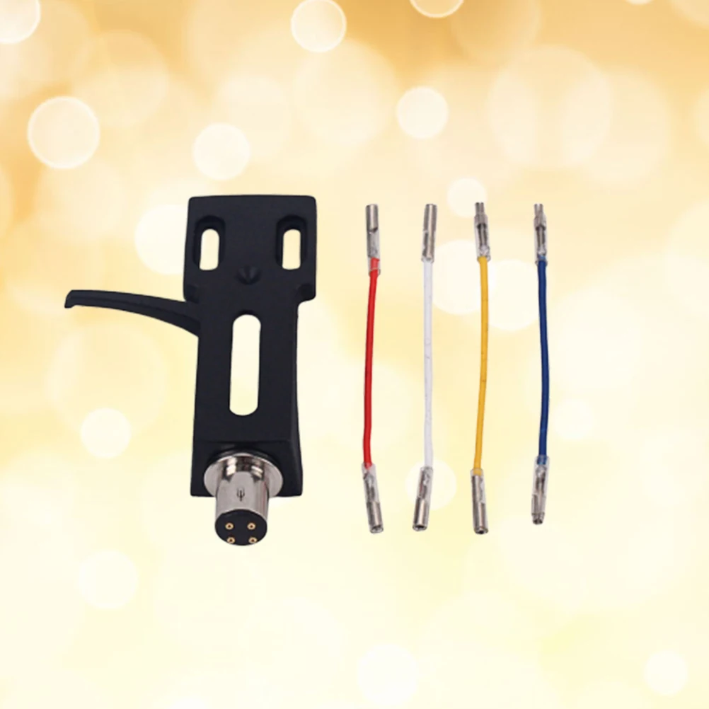 

Professional Turntable Headshell Mount Black St 4 Wires Universal Phono Cartridge Stylus Lead Wire DJ Accessories