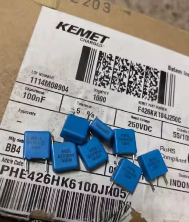 20PCS KEMET EVOX RIFA PHE426 104/250V P7.5MM 0.1UF 250V 100NF 104 5% MKP 426 100NF/250V 0.1U 250VDC