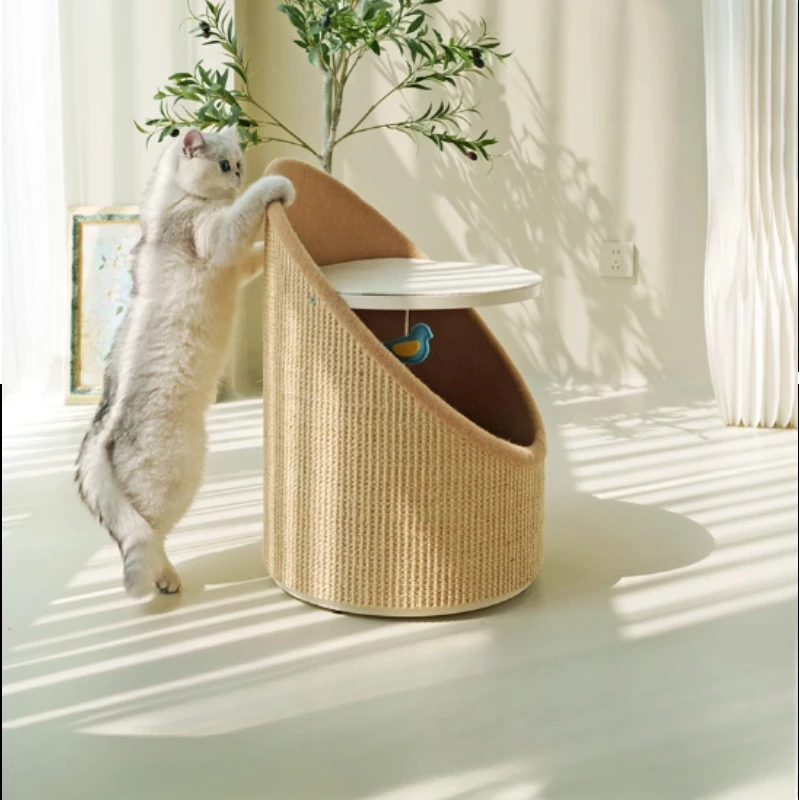 

Recommended By Timid and Happy Old Cats, Sisal Scratching Tube Cat Nest, Sisal Cat Climbing Frame Cat Scratching Column