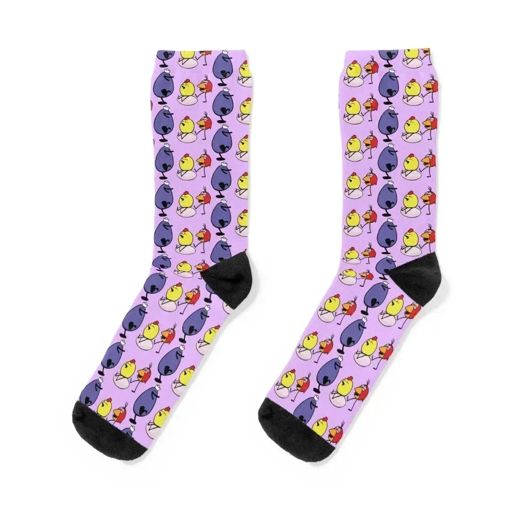 

Peep and the big wide world sitting on an egg Socks crazy gifts Socks Men Women's