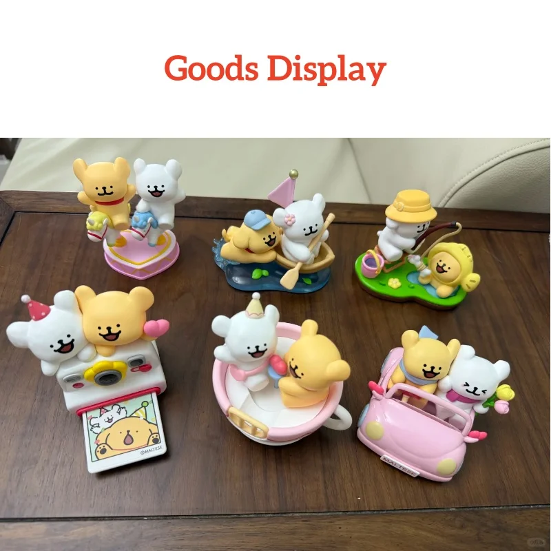 

New Line Dog Happy Outing Make A Memory Series Blind Box Anime Figures Model Figurine Toy Gift For Kids
