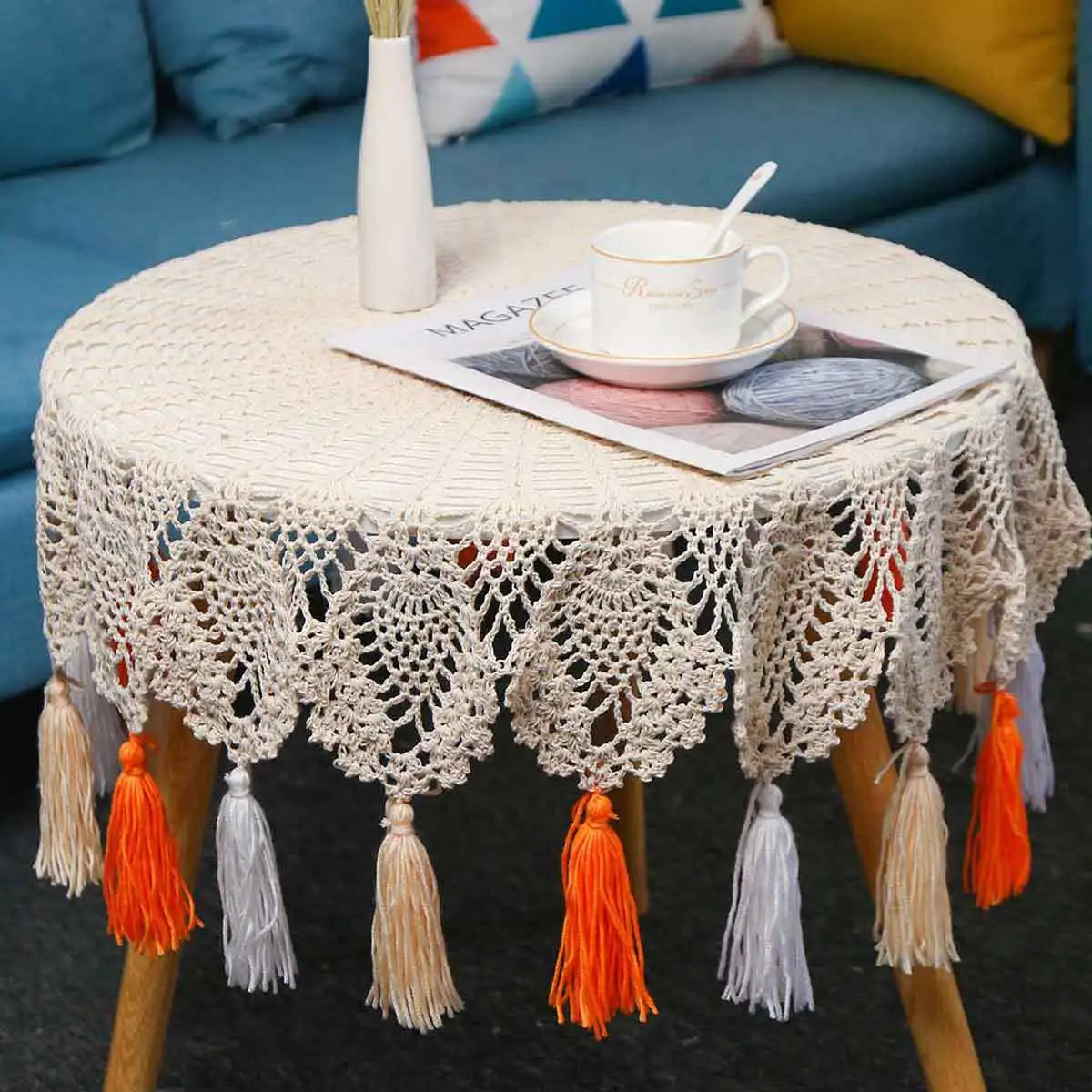 

Bohemian Woven Table Runner Macrame Table Runner With Tassels Wedding Decoration Hand-woven Table Runner Home Decor Tablecloth