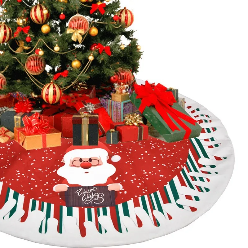 1 PC Christmas Decorations For The Elderly, Snowman, Elk Tree Skirt, Hotel, Shopping Mall, Decoration Items