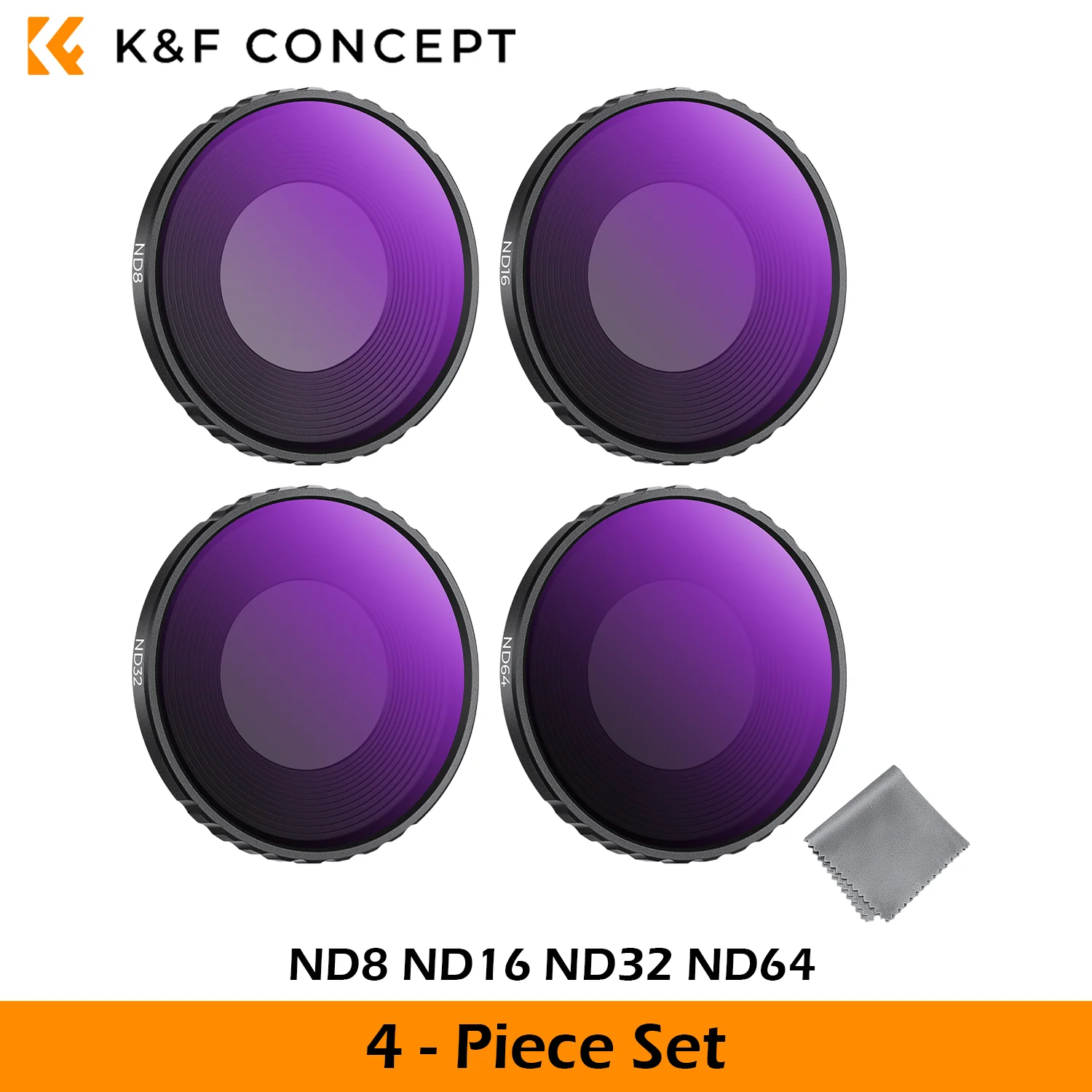 K&F CONCEPT ND CPL Zwarte Diffusie 1/4 Filterset voor DJI Osmo Nano Vlogging Camera Neutrale Dichtheid Gepolariseerd HD Optisch