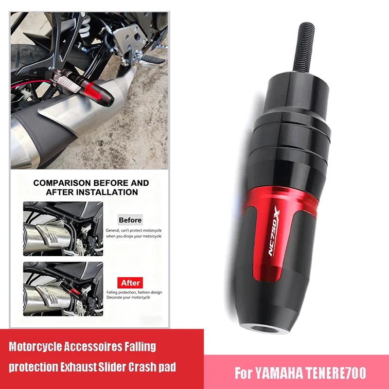 

New Fit For Honda NC750X NC 750X CNC Motorcycle Accessoires CNC Falling Protection Frame Exhaust Slider Crash Pad Protector
