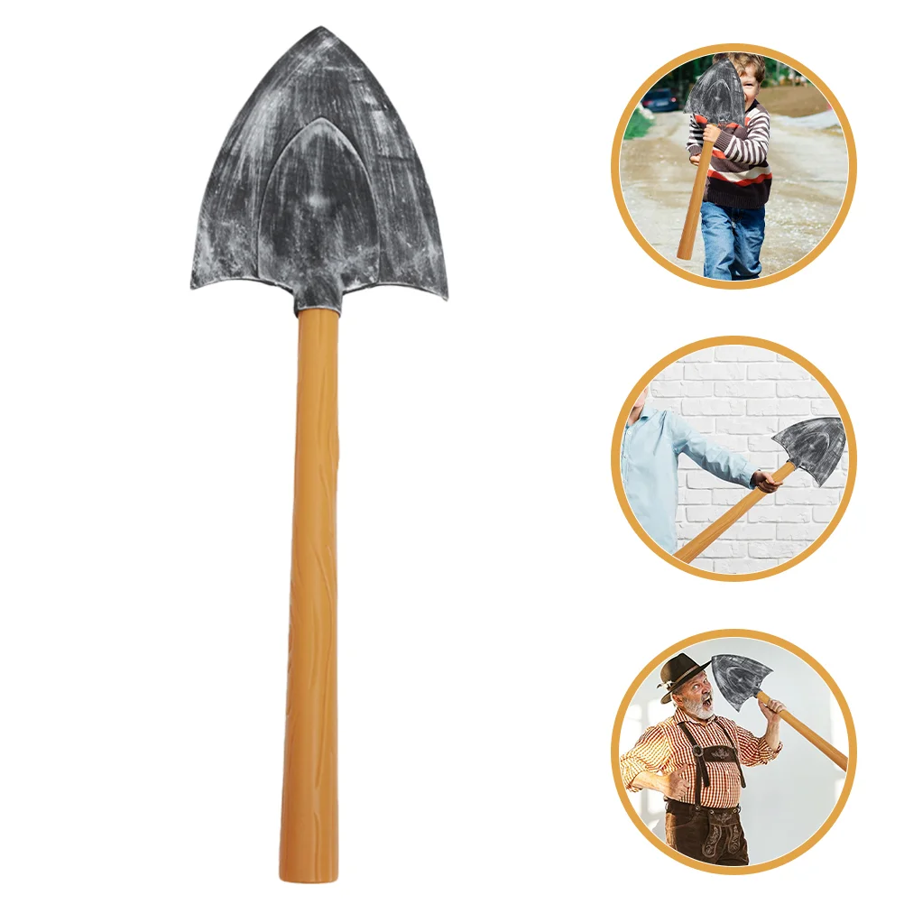 2 Pcs Prop Spade Toy Photography Make up Decorative Fake Model Scene Adornment Plastic Fancy Dress Man