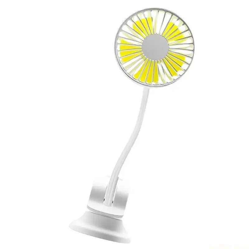 D0AB Portable Cooling Fan 3 Speed Strong Wind Quiet Sound Air Cooling Fan With Flexible Neck 3 Speed Quiet Desk Fan