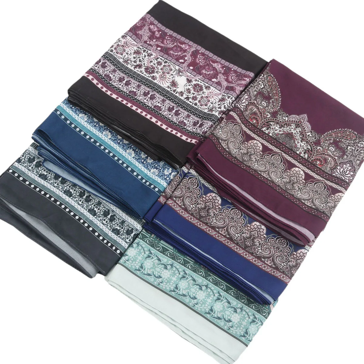 Printed Pearl Chiffon Hijabs for Women Hijab Scarf Breathable and Soft Turbans for Women Head Scarf Headwraps Malaysian Turban