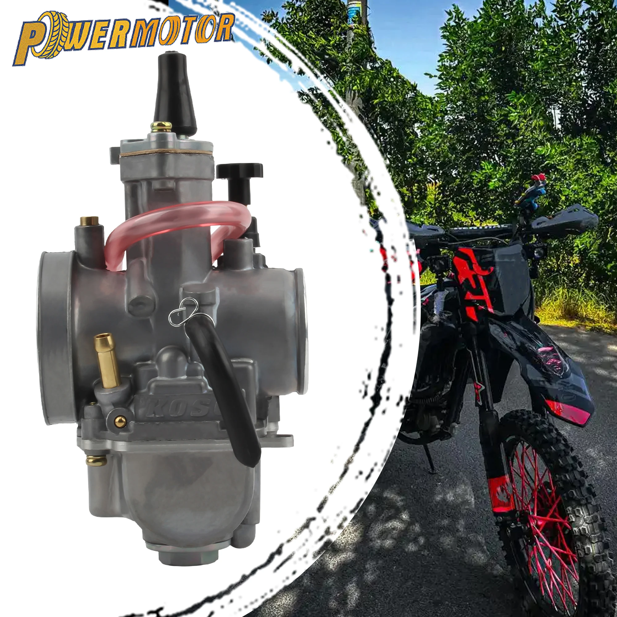 

PWK Universal Motorcycle Carburetor Power Injection 28 30 32 34MM for Koso Keihin ATV Yamaha Enduro DirtBike Off Road Racing