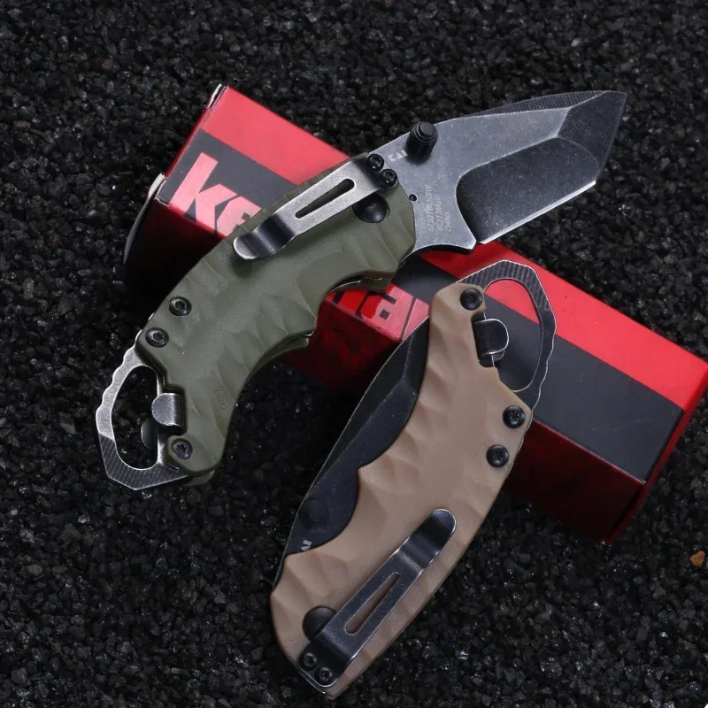 KS 8750 Shuffle II Tanto Knives 8Cr13Mov Mini Pocket Folding Knife Army Combat Camping Survival EDC Cutting Multi Tool