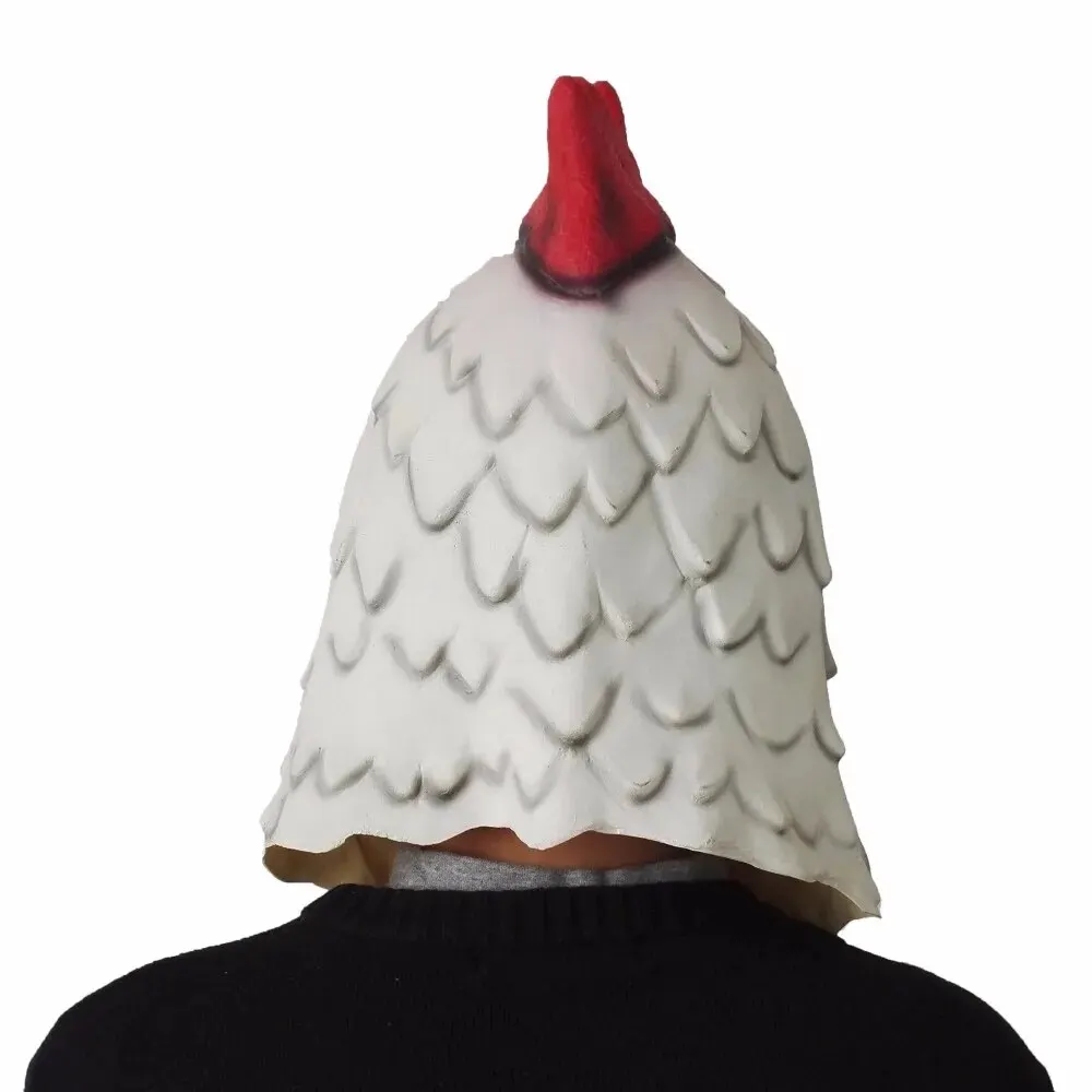 White Rooster Hotline Miami Game Props Mad Chicken Mask April Fools\' Day Costume Party Animal Head Cosplay Props Carnival Access