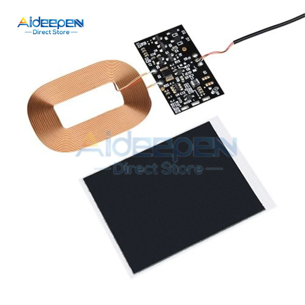 5V 1A 5W Wireless Charger Receiver Module Wireless Charging Receiving PCBA Board Power Supply Coil For Apple Android Phone