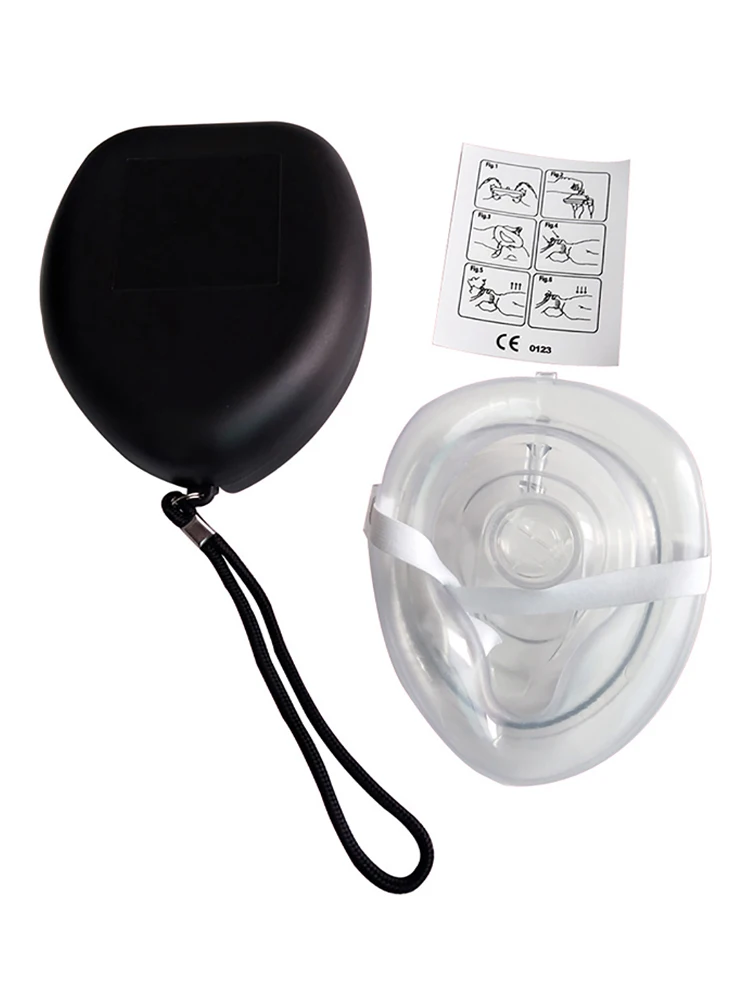 CPR Mouth-to-mouth Artificial Respirator Mask One-way Valve Rescue Cardiopulmonary Resuscitation Emergency Mask