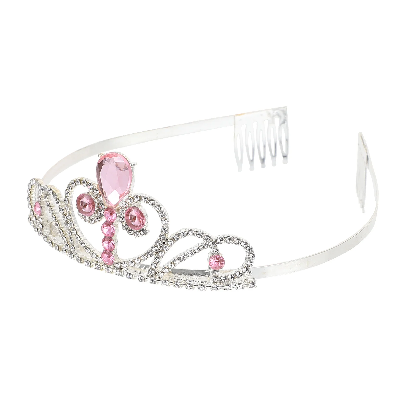 

1Pcs Kids Crown Birthday Hairband Delicate Crown Headdress Photo Party Hair Decoration Shining Tiara Kids Party Accessory