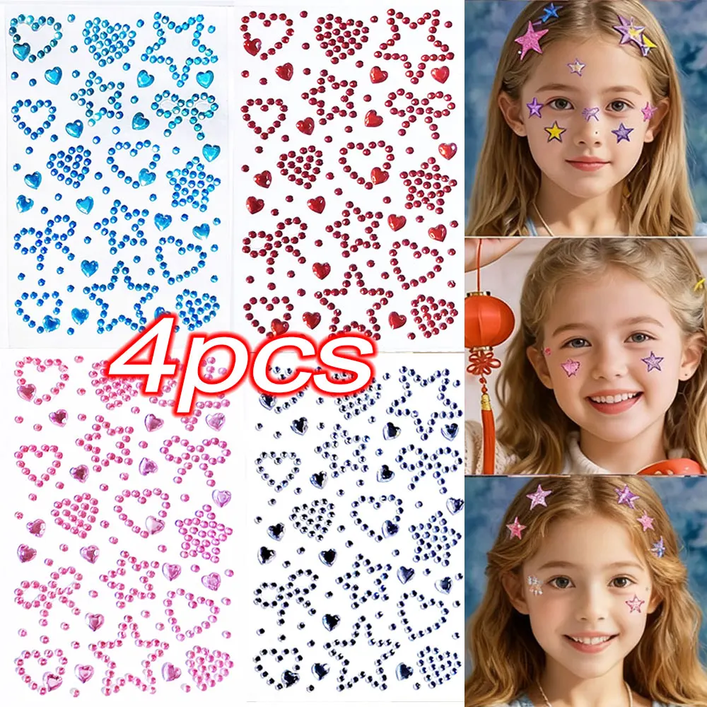 4-шт-компл-сверкающие-наклейки-для-лица-с-бантом-звездой-сердцем-и-бриллиантами-15-9-см-синие-красные-розовые-самоклеящиеся-драгоценные-камни-стразы-для-тела-лица-татуировки